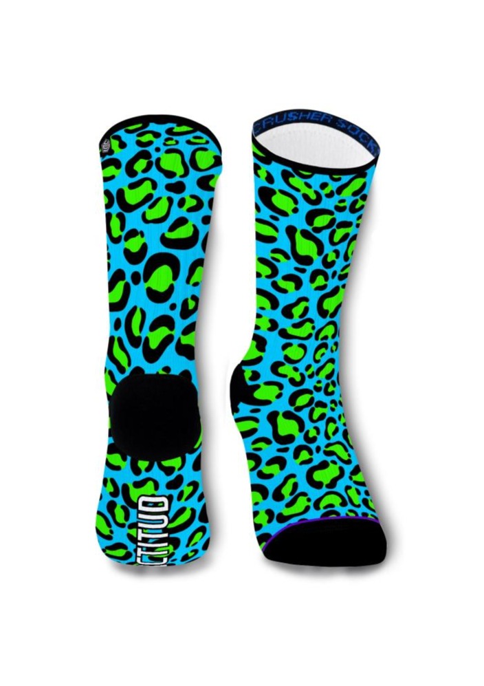 media animal print azul