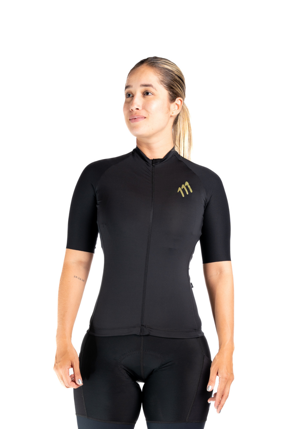 Jersey ciclismo mujer Jersey Ciclismo Mujer 111Ciento Once Essentials Negro 111Ciento Once — ropa ciclismo colombiana