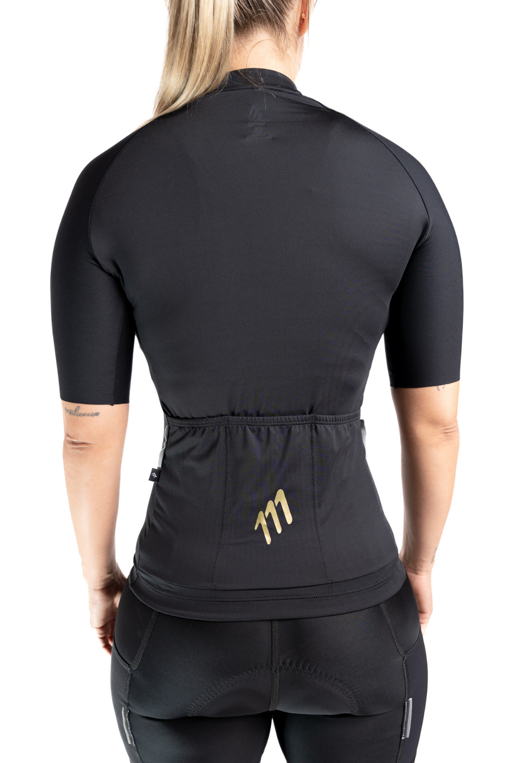 Jersey ciclismo mujer Jersey Ciclismo Mujer 111Ciento Once Essentials Negro 111Ciento Once — ropa ciclismo colombiana
