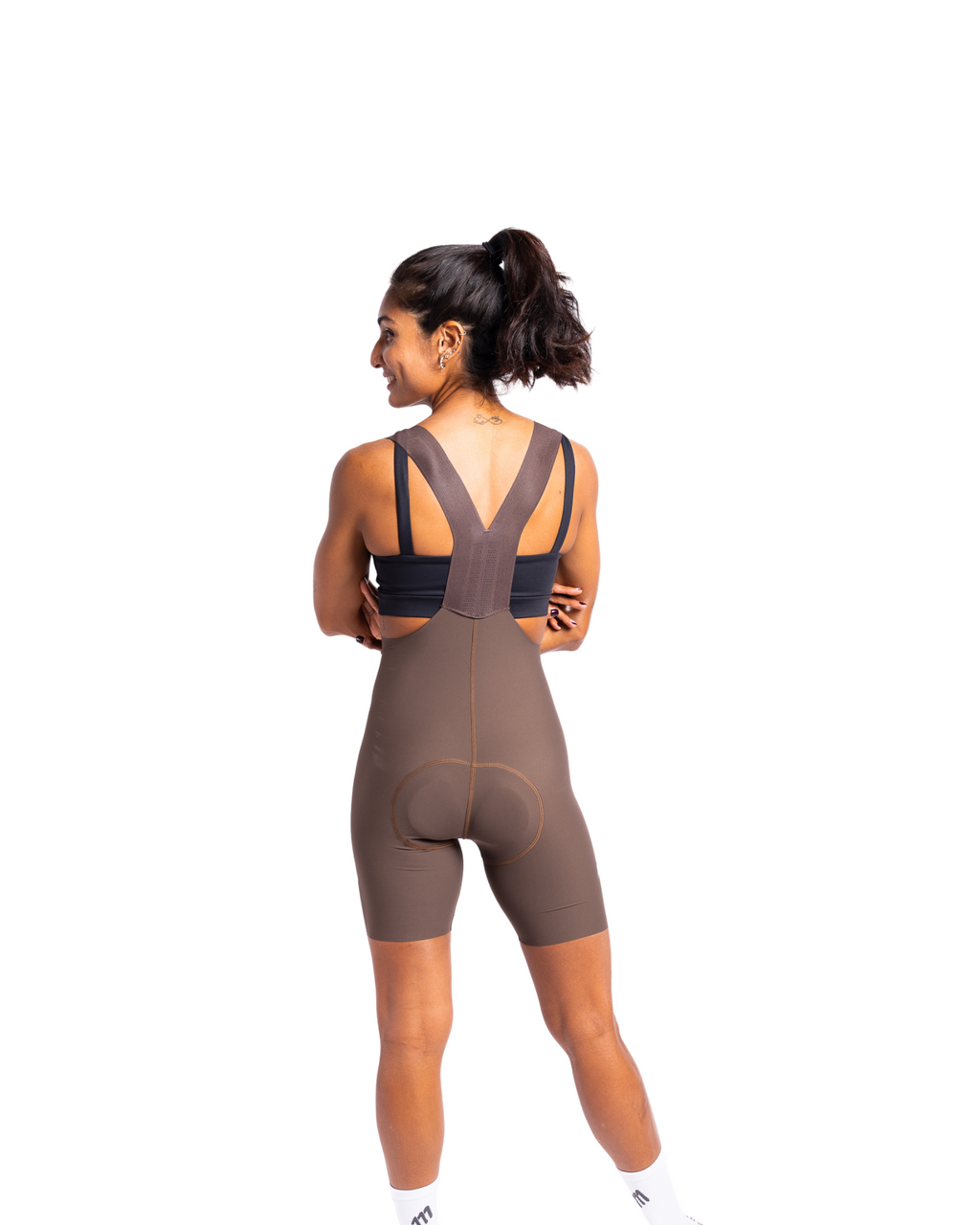Bib short racer mocca mujer