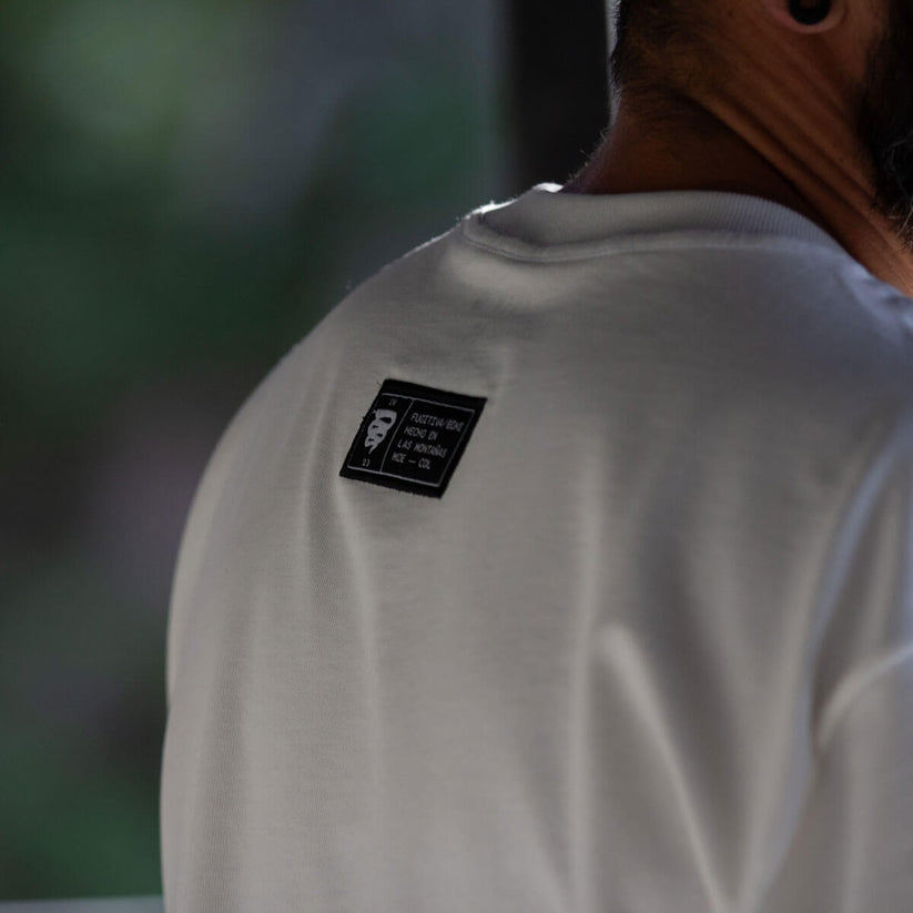 Camiseta Elemental Manga Corta Color Blanco Marfil