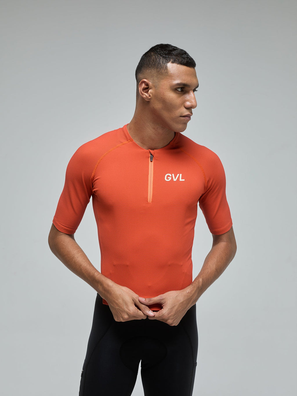 JERSEY MODERN CLASSIC CIERRE MEDIO PUMPKIN