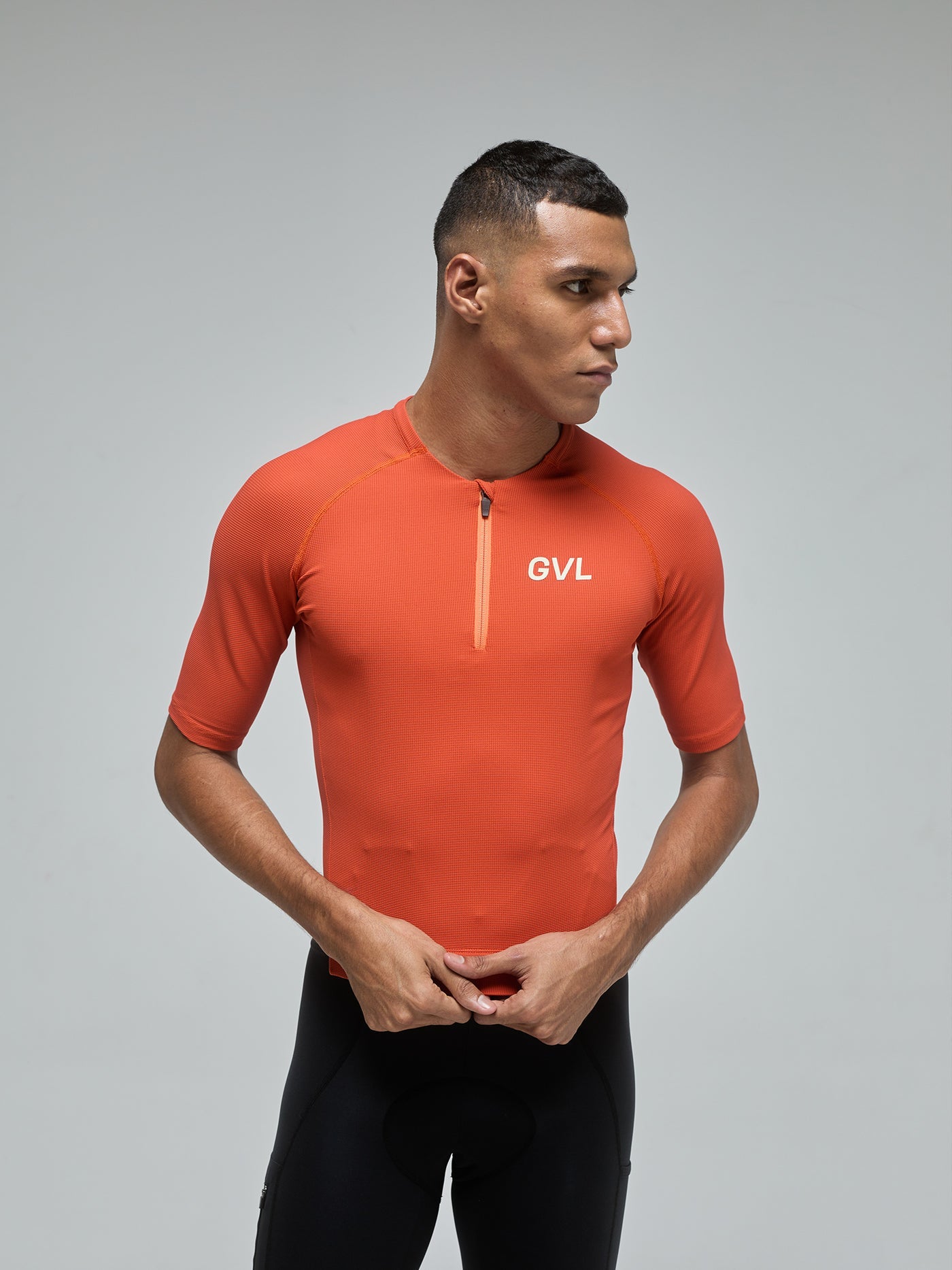 JERSEY MODERN CLASSIC CIERRE MEDIO PUMPKIN