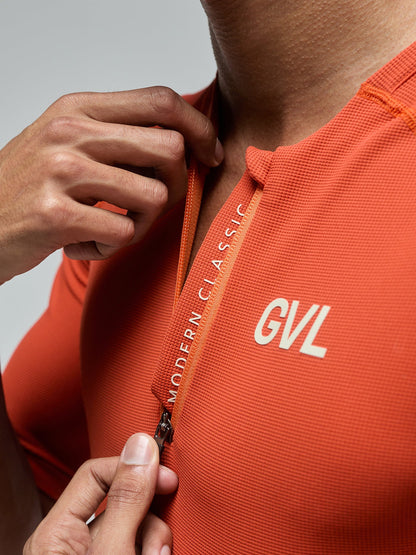 JERSEY MODERN CLASSIC CIERRE MEDIO PUMPKIN