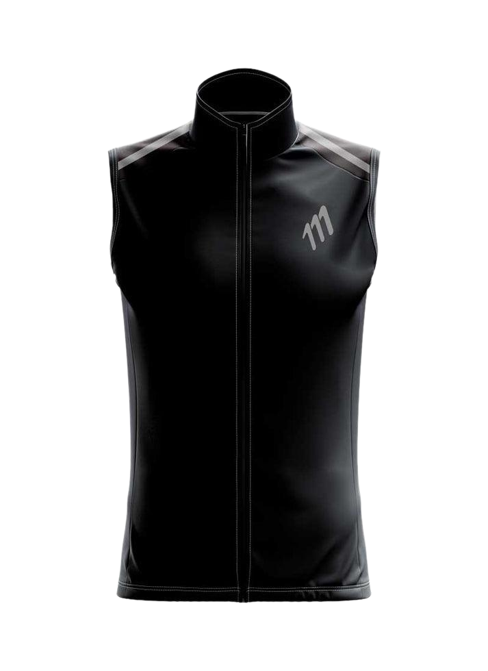 Chaleco ciclismo negro hombre
