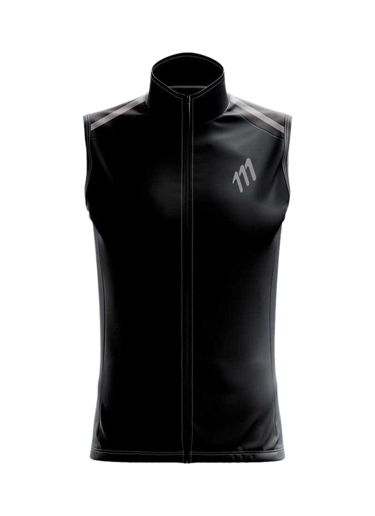 Chaleco ciclismo negro hombre
