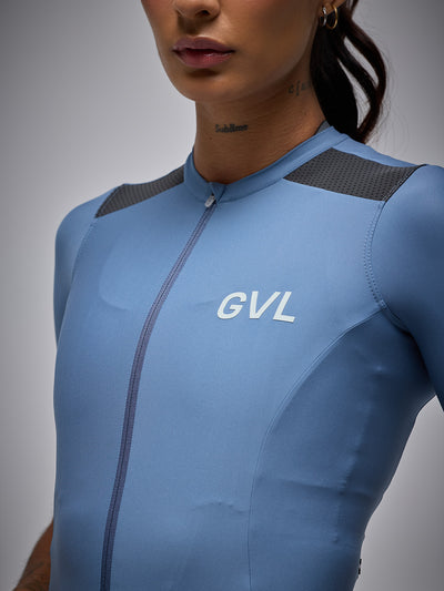 Jersey Ciclismo Ruta Mujer Givelo Modern Classic Blue