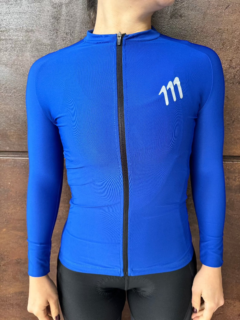 Jersey ciclismo mujer Jersey Manga Larga Ciclismo Mujer 111Ciento Once Essentials Royal Blue 111Ciento Once — ropa ciclismo colombiana