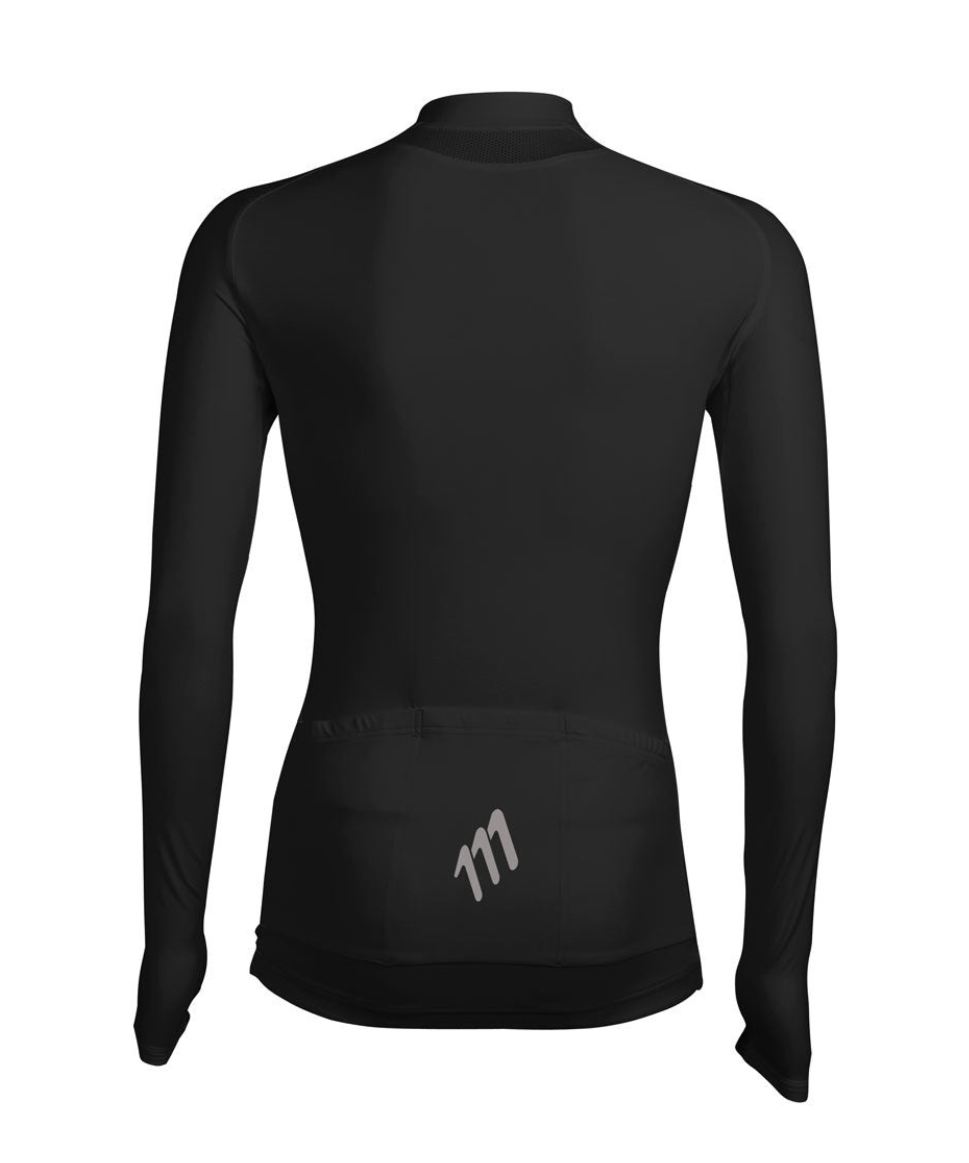 Jersey ciclismo mujer Jersey Manga Larga Ciclismo Mujer 111Ciento Once Essentials Negro 111Ciento Once — ropa ciclismo colombiana