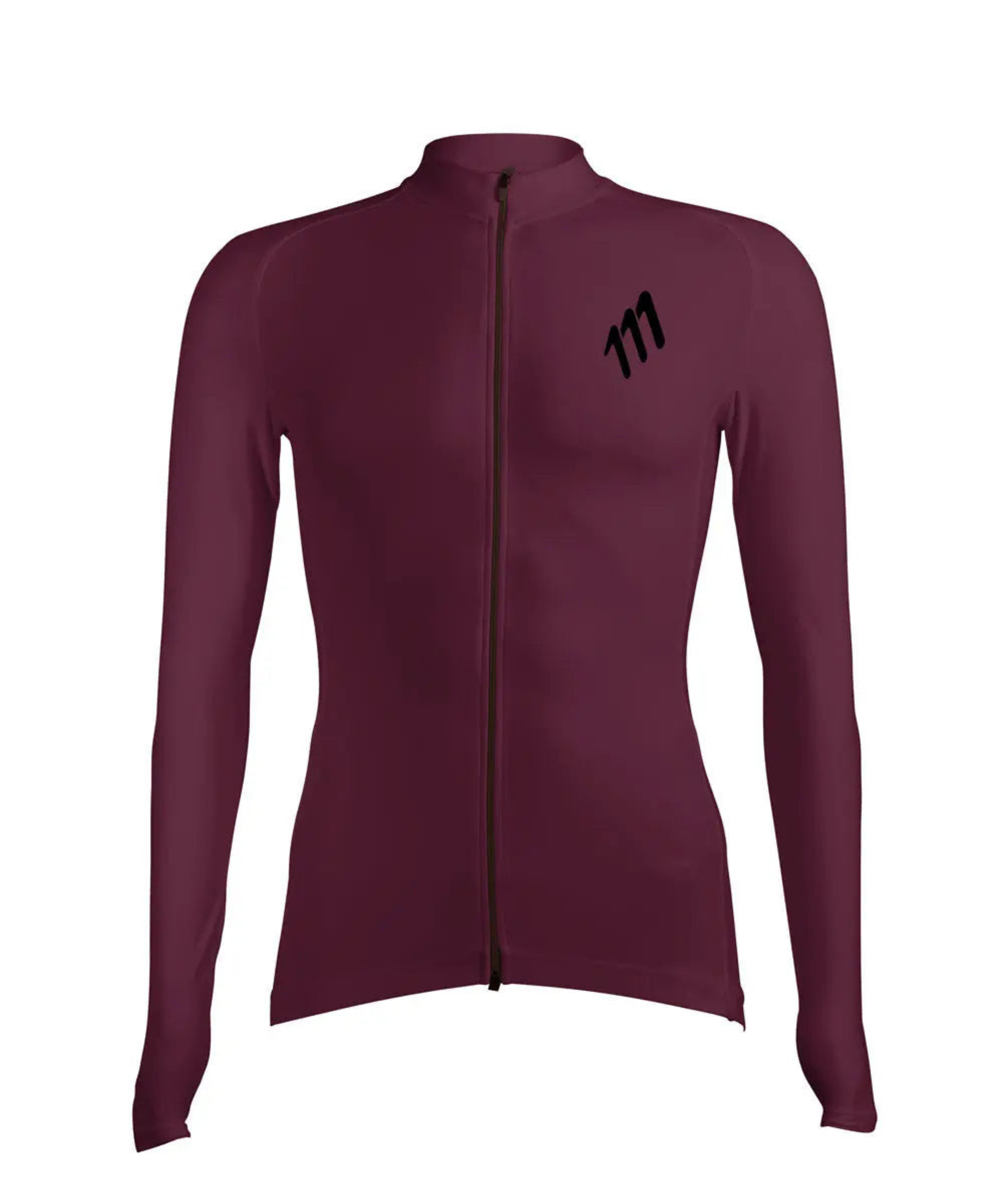 Jersey ciclismo mujer Jersey Manga Larga Ciclismo Mujer 111Ciento Once Essentials Sangría 111Ciento Once — ropa ciclismo colombiana
