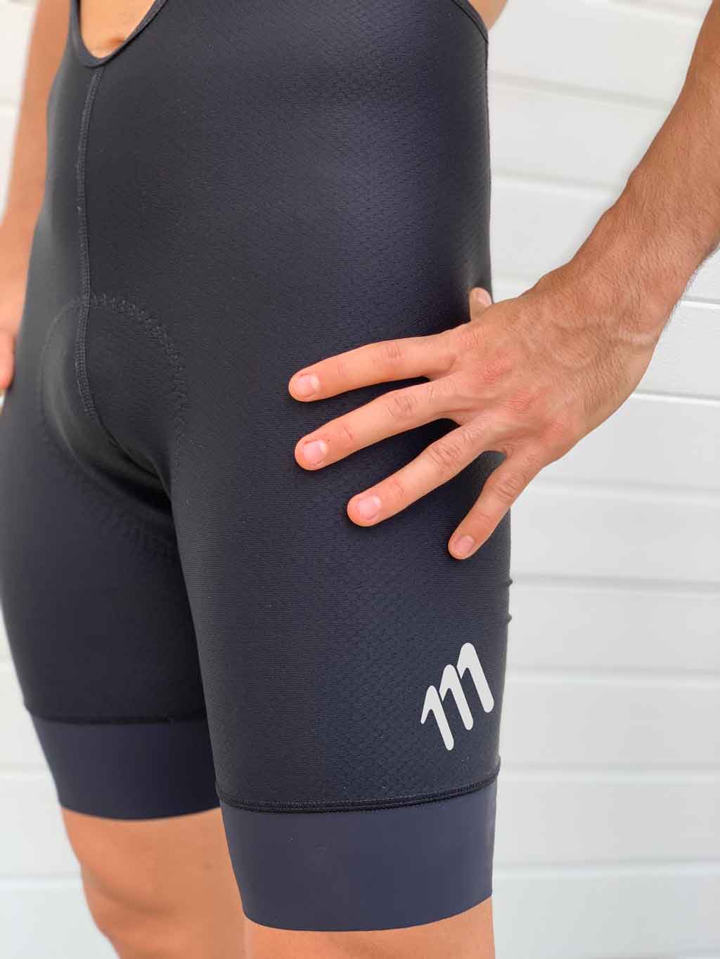 Pantaloneta ciclismo hombre Pantaloneta Ciclismo Ruta Hombre 111Ciento Once Endurance Negro 111