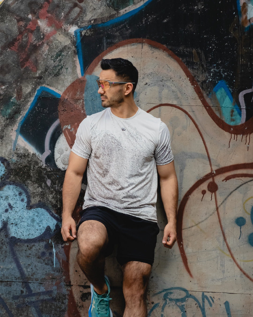 corredor con Jersey Running Atmosphere 2.0 para hombre, vista frontal completa