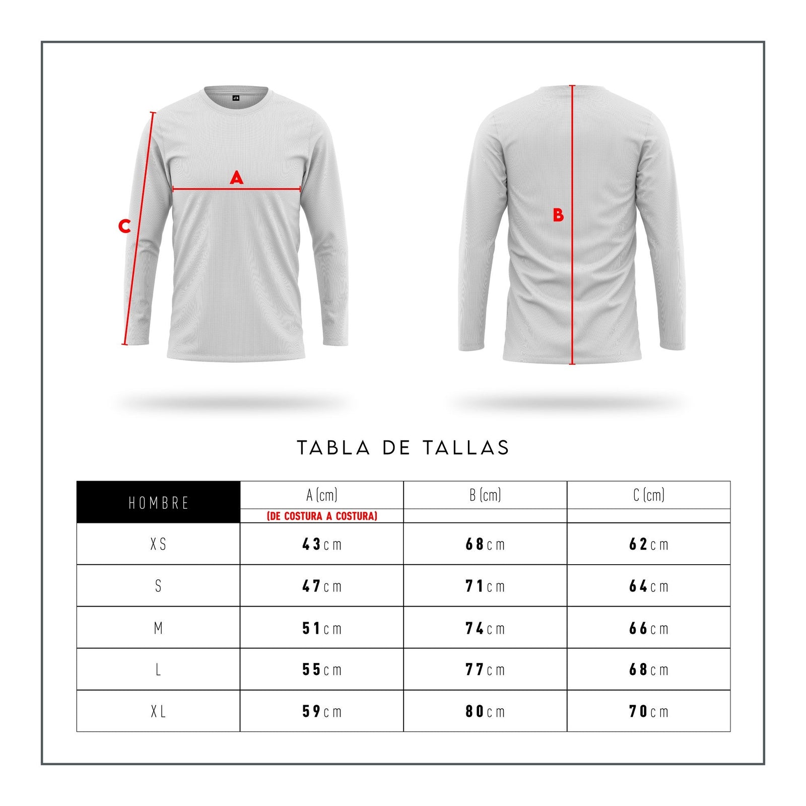 Jersey Running atmosphere 1.0 para mujer tabla de tallas