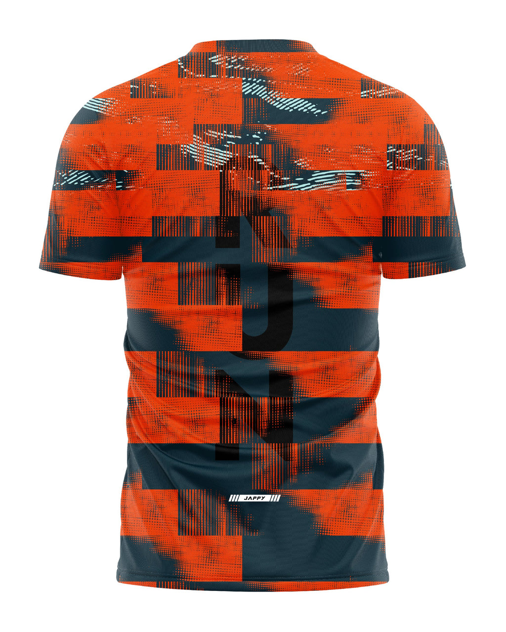 Jersey Running Ultimate naranja para hombre, vista trasera completa