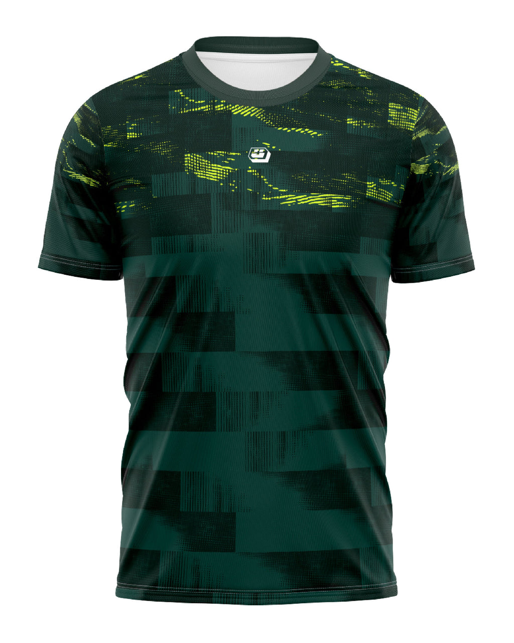 Jersey Running Ultimate verde para hombre, vista frontal completa