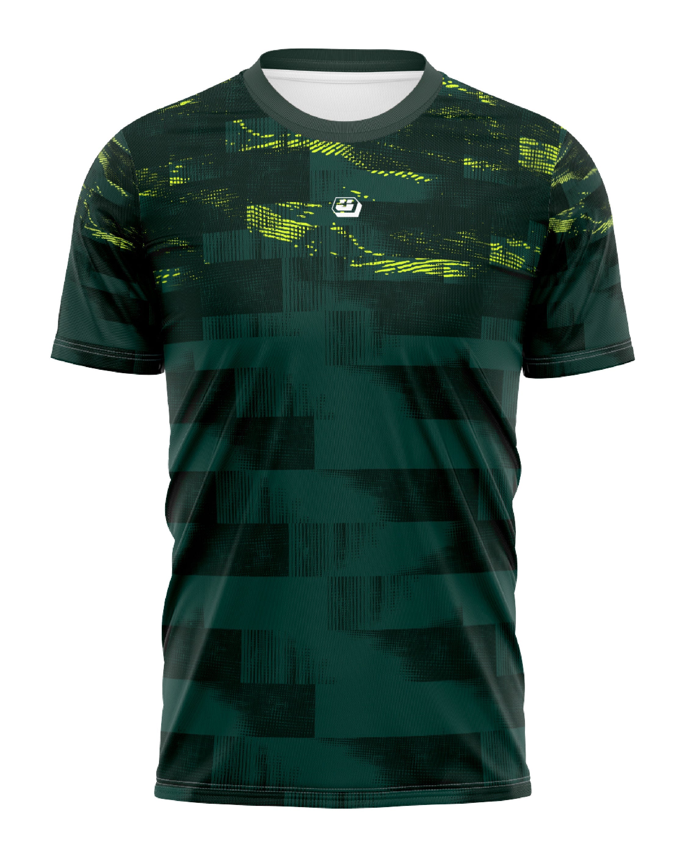 Jersey Running Ultimate verde para hombre, vista frontal completa