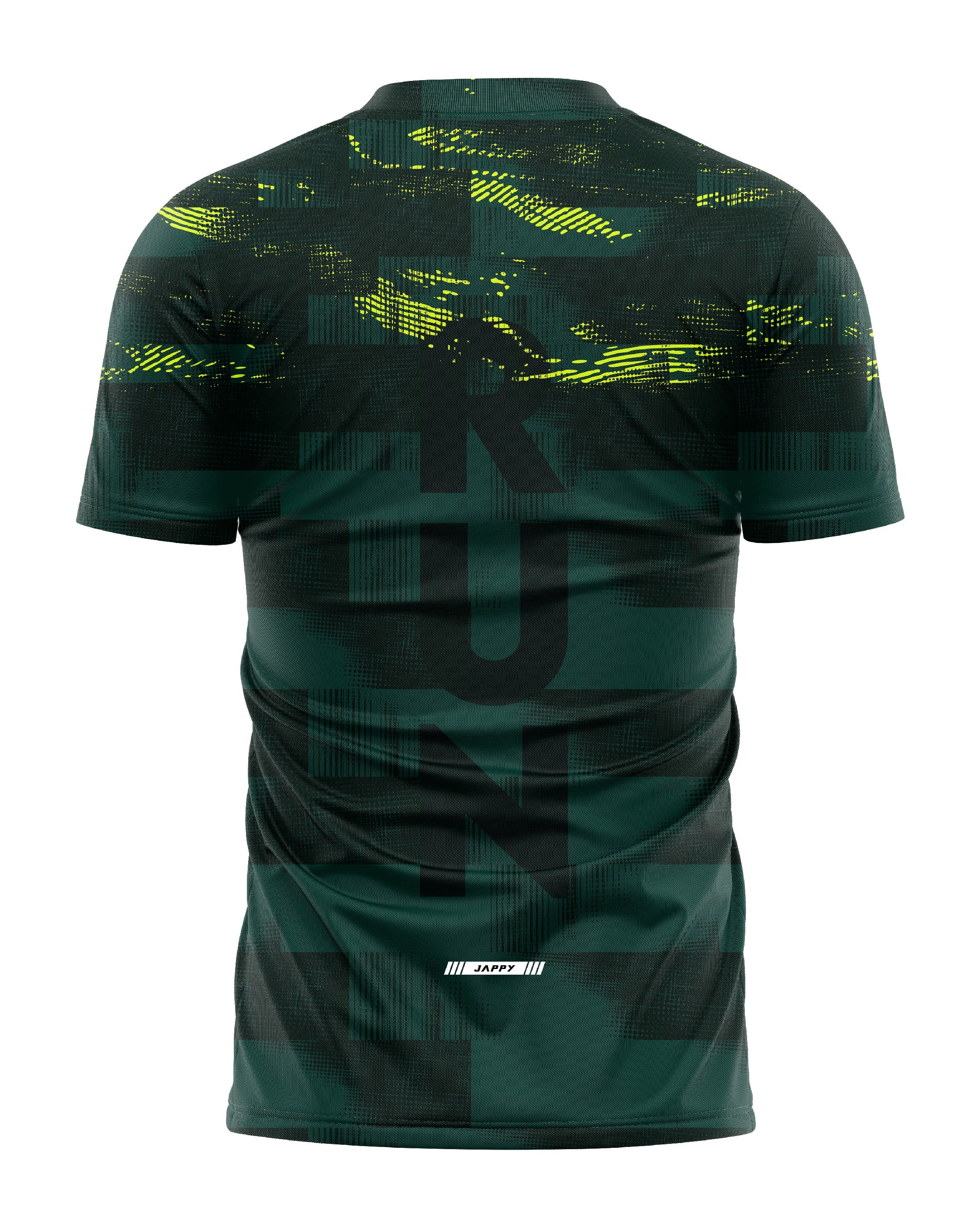 Jersey Running Ultimate verde para hombre, vista trasera completa