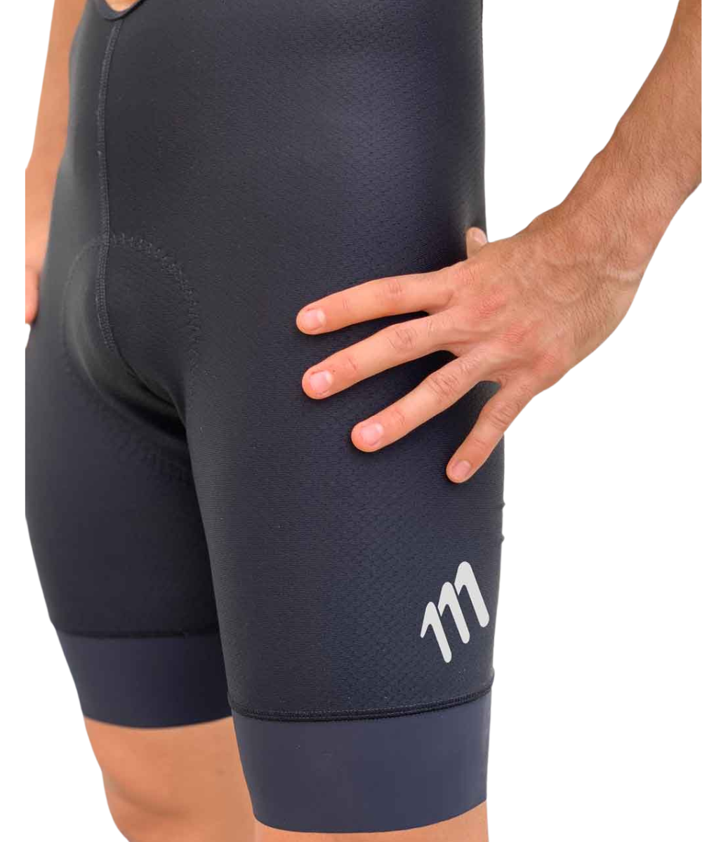 Pantaloneta ciclismo hombre Pantaloneta Ciclismo Ruta Hombre 111Ciento Once Racer Negro 111
