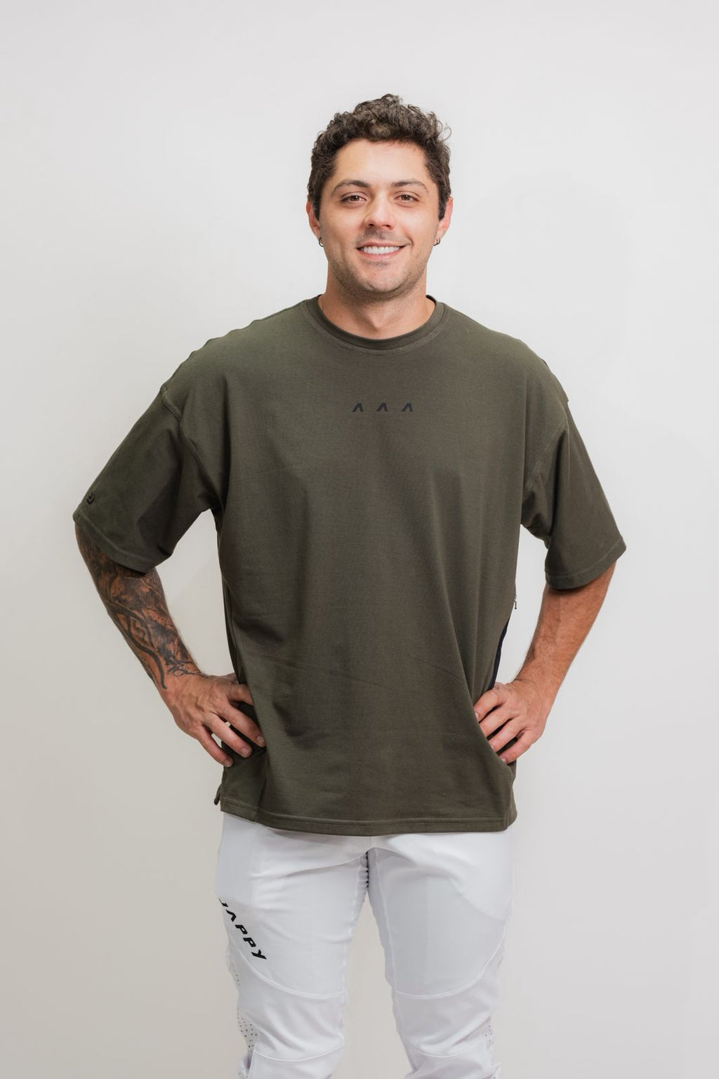 Pocket Tee MTB Jappy Orígenes Deep Olive Unisex - vista 2
