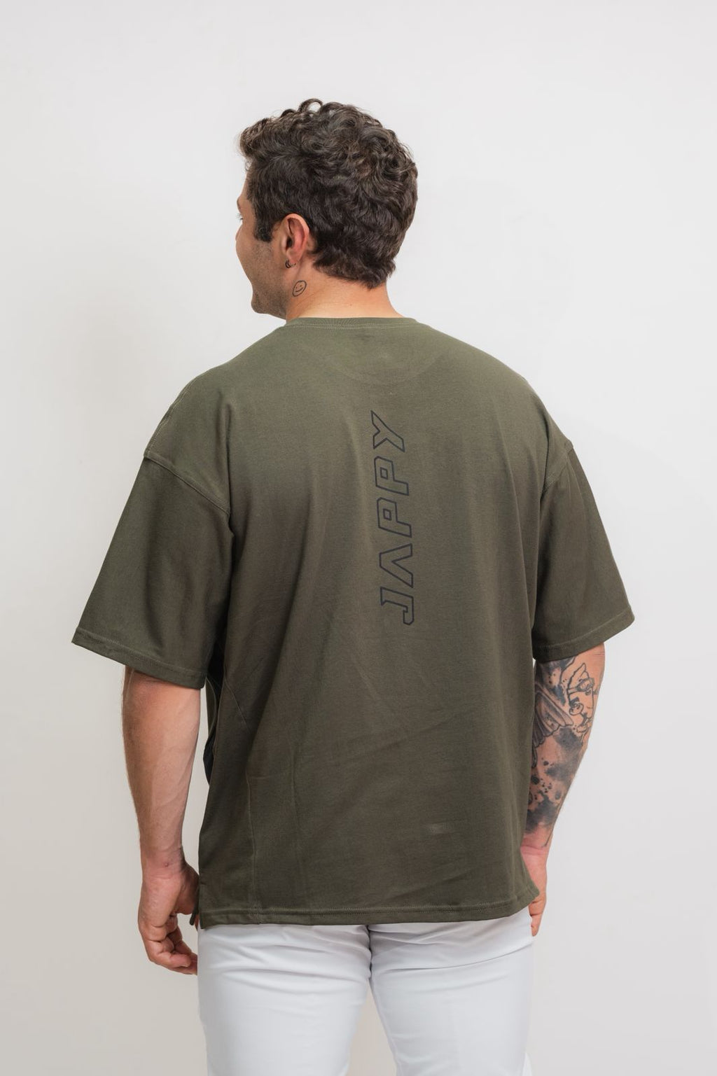 Pocket Tee MTB Jappy Orígenes Deep Olive Unisex - vista 7