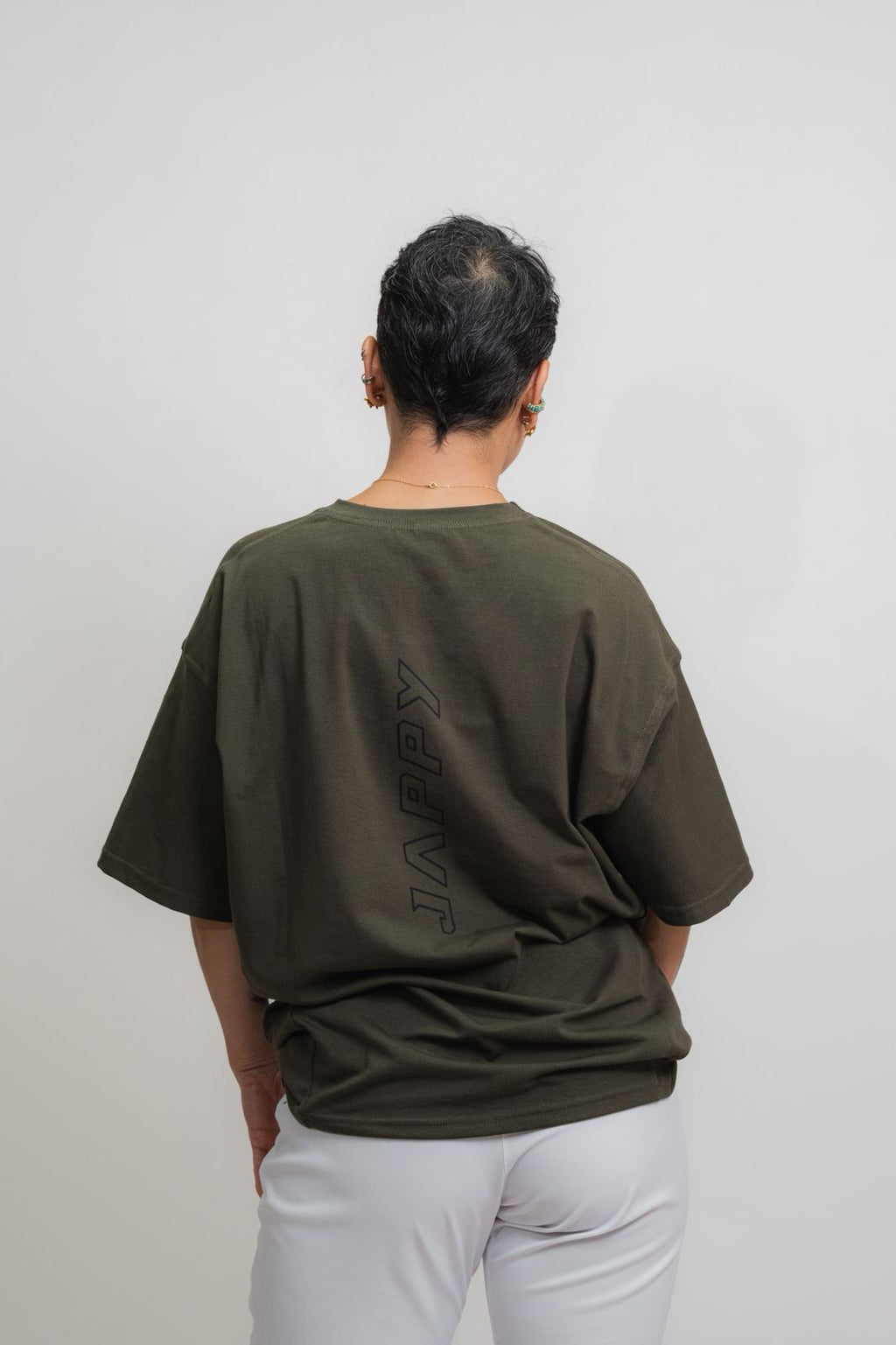 Pocket Tee MTB Jappy Orígenes Deep Olive Unisex - vista 9
