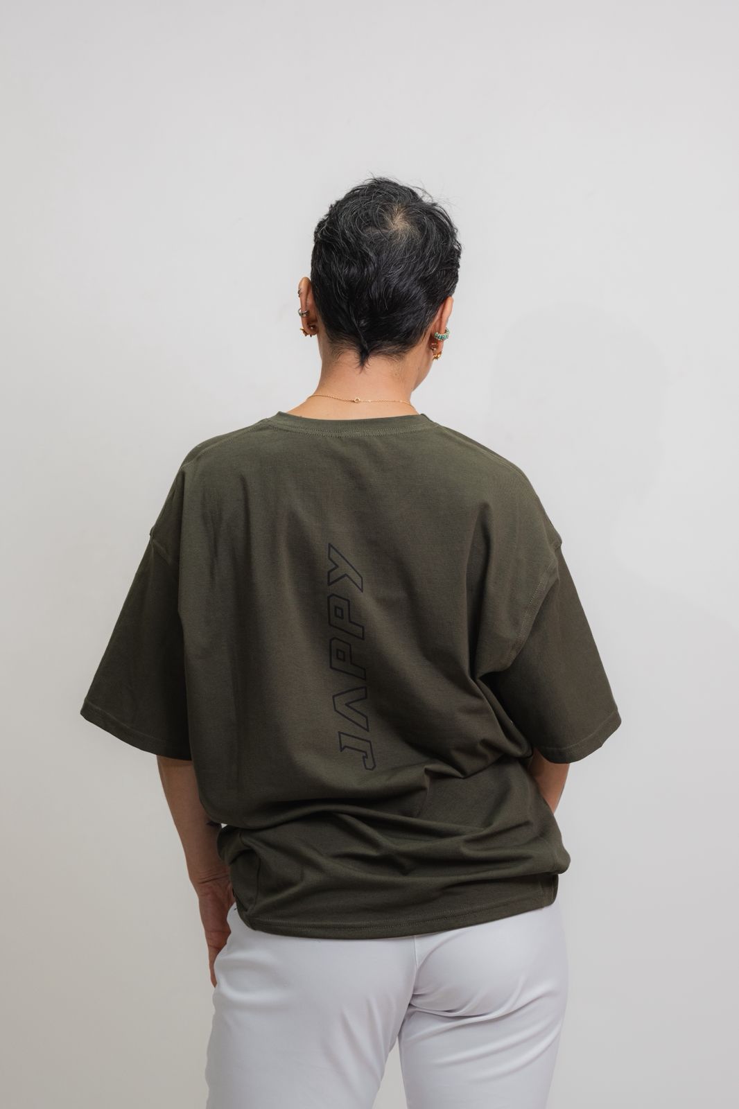 Pocket Tee MTB Jappy Orígenes Deep Olive Unisex - vista 9