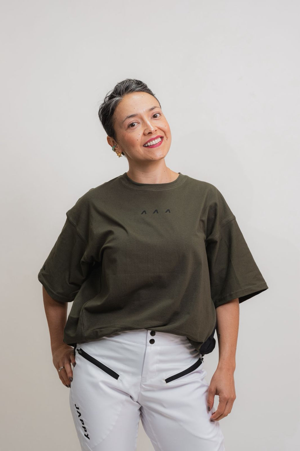 Pocket Tee MTB Jappy Orígenes Deep Olive Unisex - vista 10