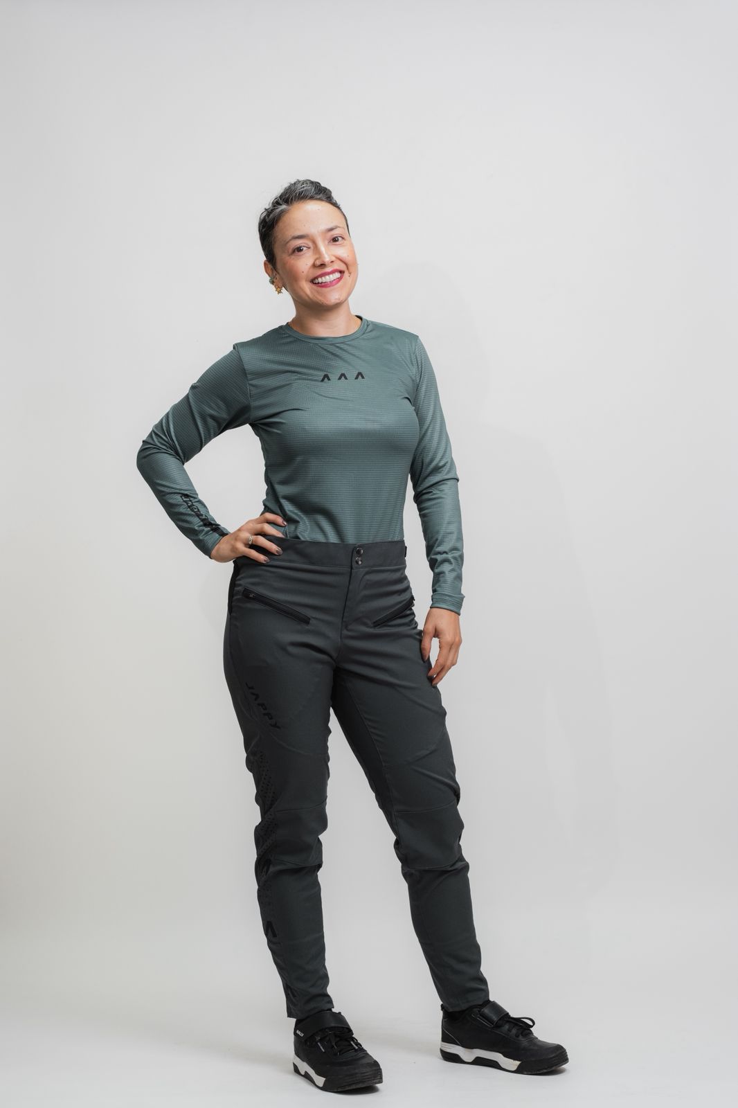 Jersey MTB Jappy Orígenes Iron Grey Mujer - vista 1