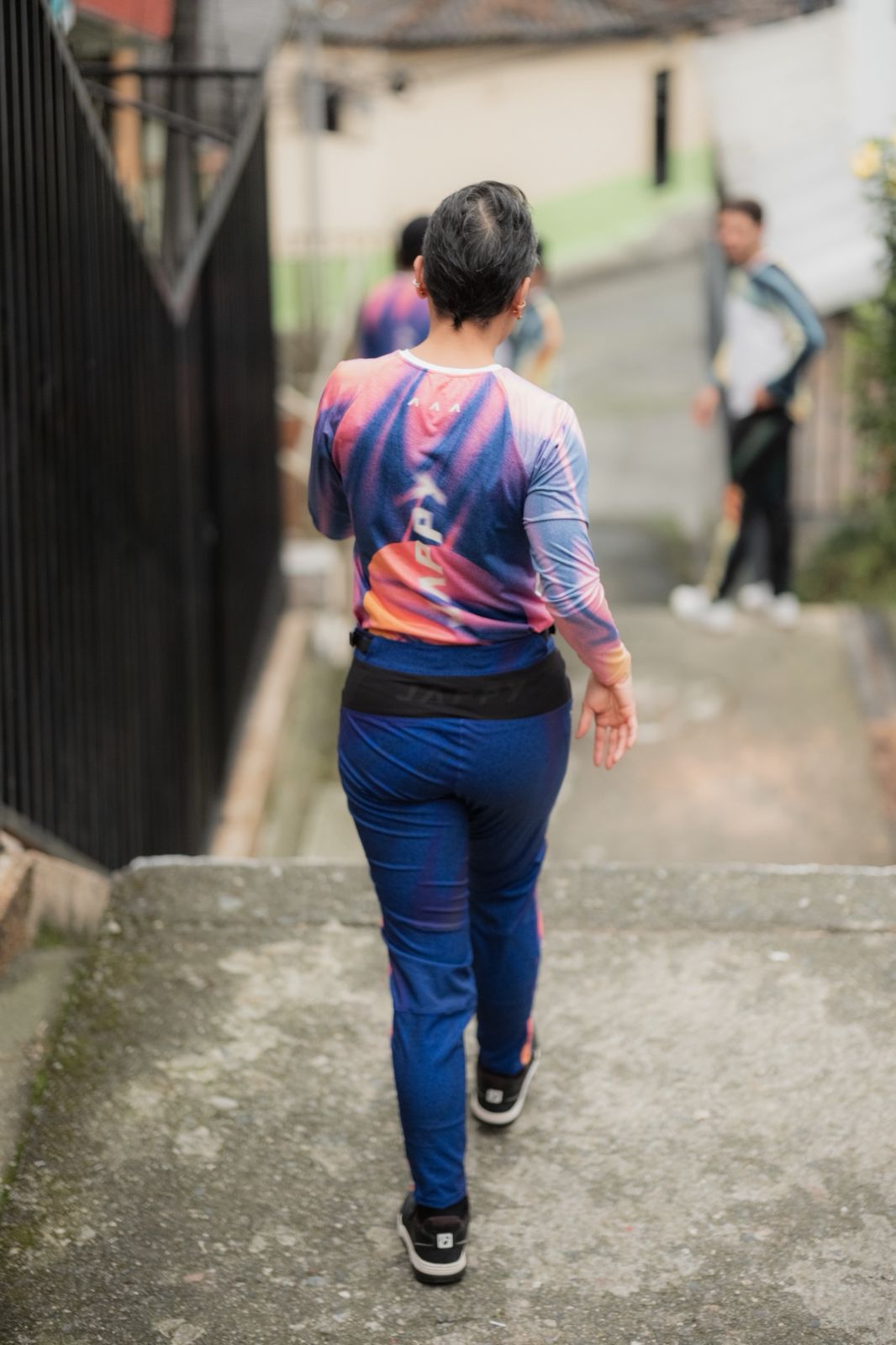 Jersey MTB Jappy Ranglan Electric Blue Mujer - vista 4