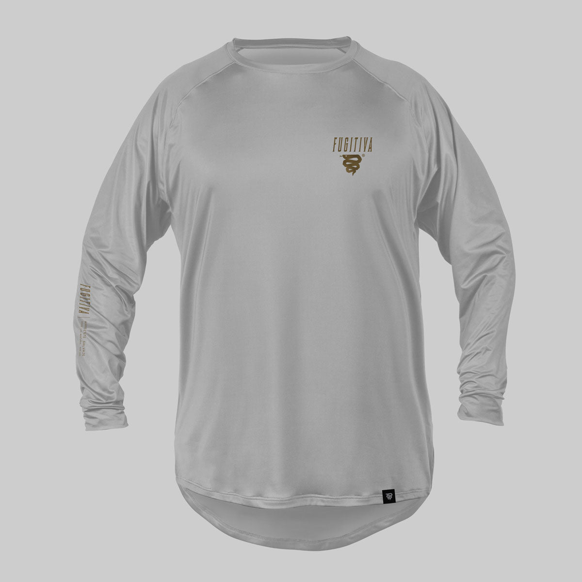 Jersey manga larga técnico con transporte de humedad Blanco