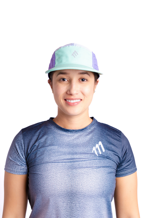Imagen de Gorra de running mint color mint con malla transpirable, cinta ajustable, visera curva.