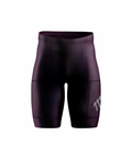 Imagen de Licra de running racer uva de hombre sin costura color uva con múltiples bolsillos, tejido de compresión, cinta ajustable.