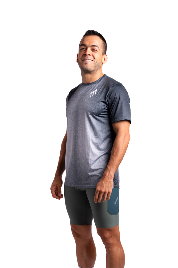 Imagen de Running tee racer errático hombre. corredor frontal