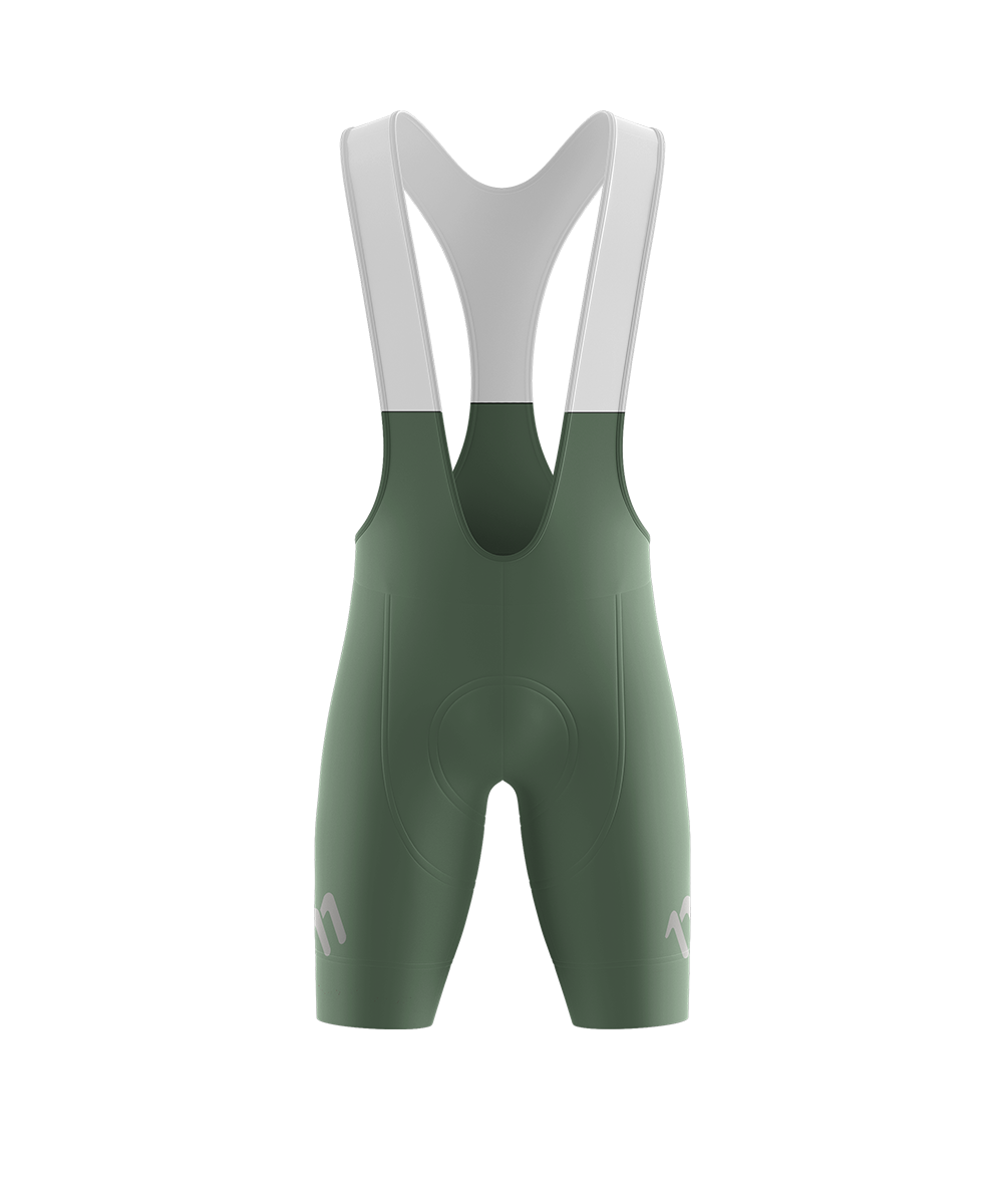 Bib short racer pistacho mujer