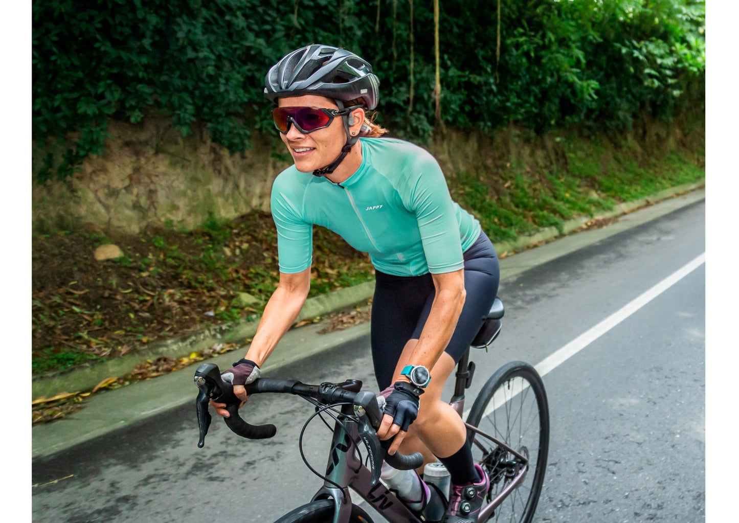 Jersey ruta mujer  - ESSENTIAL MARIN BLUE