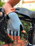 Guantes  cortos ciclismo ruta, unisex, medio fondo - SILVER*